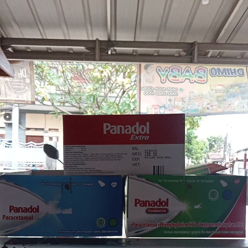 panadol merah, panadol biru dan panadol hijau