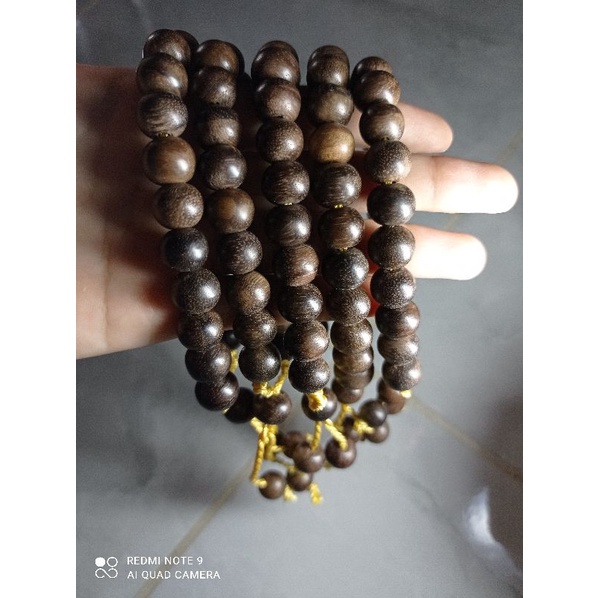 Gelang kayu kalimasada kalimosodo kalimasodo asli ukuran diameter 8mm termurah terlaris dijamin asli