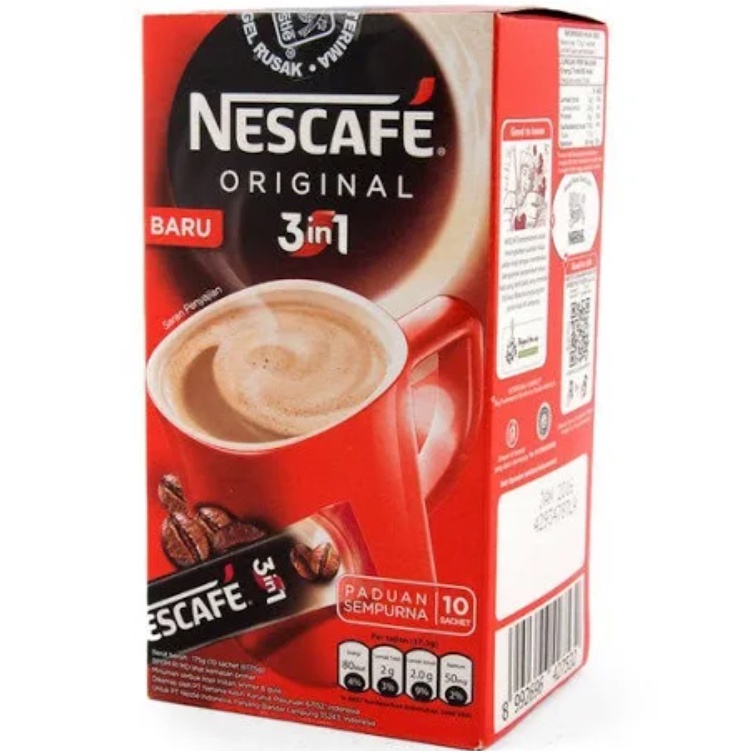 

Nescafe Kopi 3 in 1 Original 175 g (isi 10 sachet)