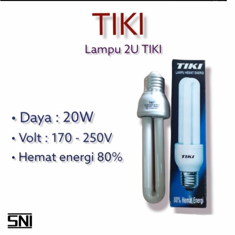 Lampu PLC TIKI / Lampu Jari 2U / Bohlam Jari 2U TIKI