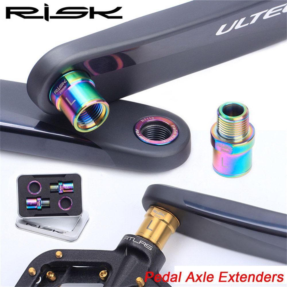 R-FLOWER Extenders Baut Spacer 16mm Pedal Sepeda Aksesoris Sepeda Sekrup Pasang