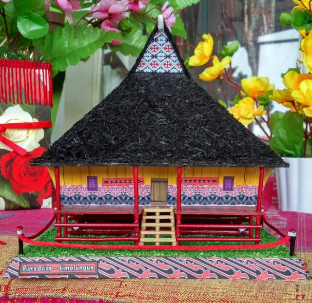 Miniatur Rumah Adat Batak Simalungun Shopee Indonesia