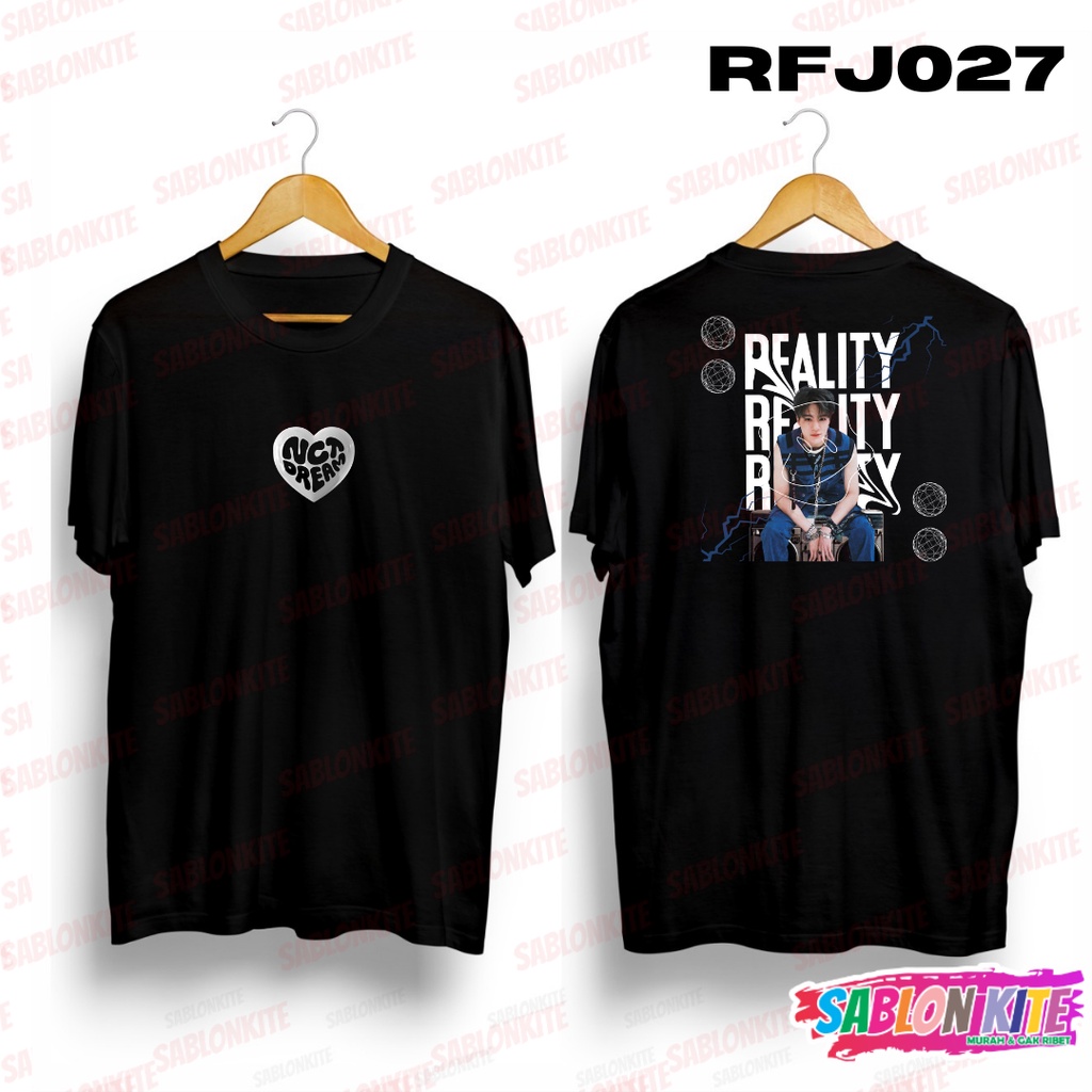 MURAH!!! KAOS NCT DREAM JENO REALITY RFJ027 COMBED 30S