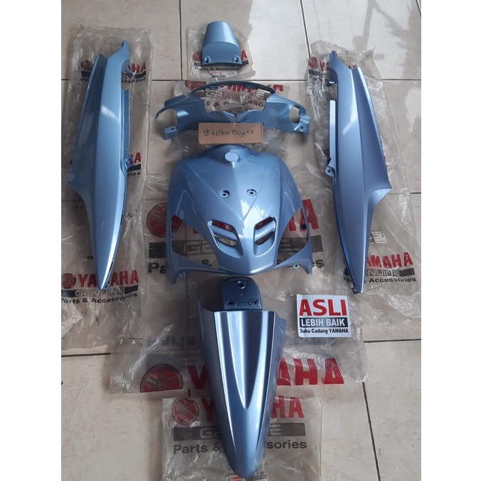 Cover Body Halus Fullset Biru Muda Telur Asin Mio Sporty 5TL Original YGP