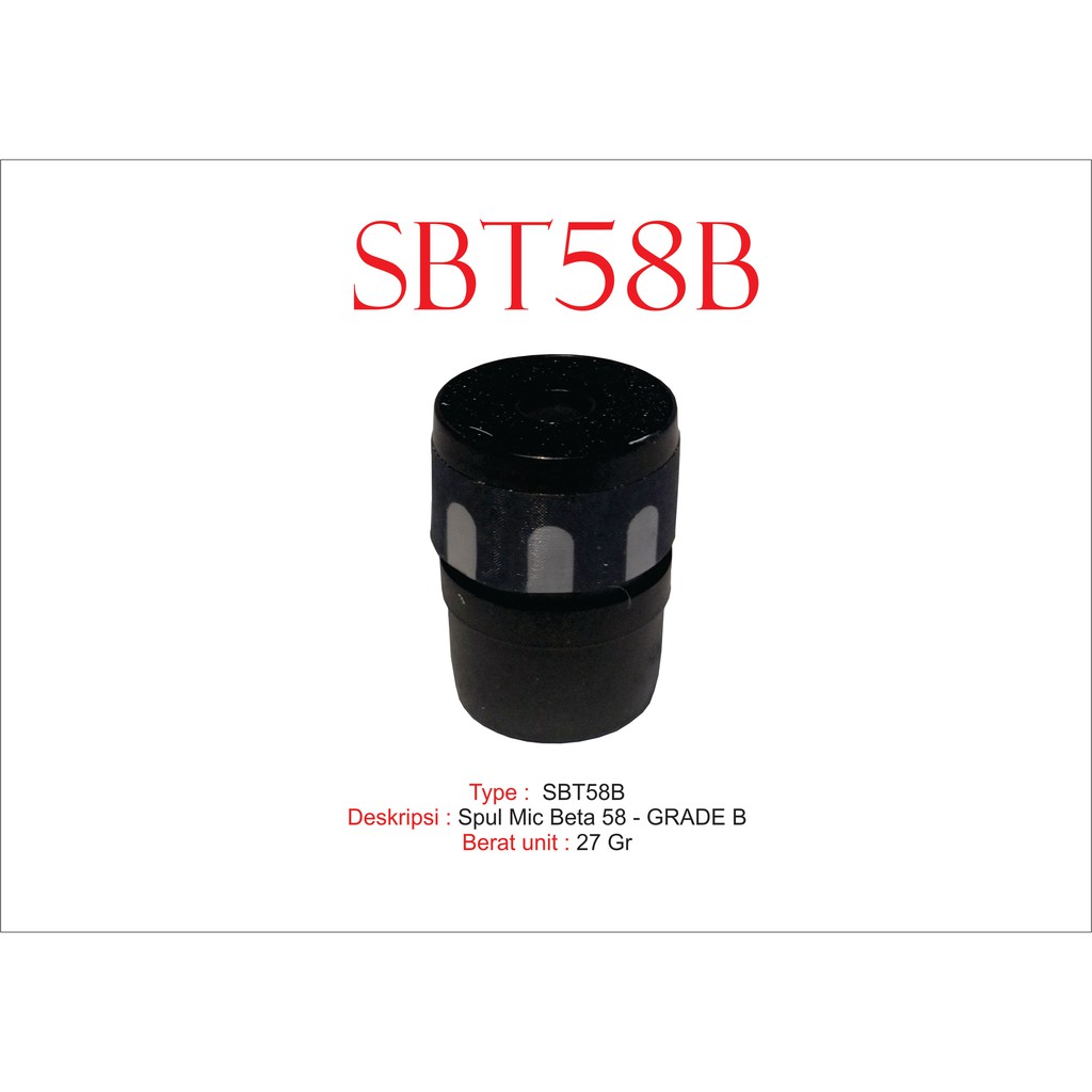 MIC ACCESORIES - SPUL MIC MIK MICROPHONE BETA 58 (GRADE-B) SERIES DYNAMIC TYPE SBT58B