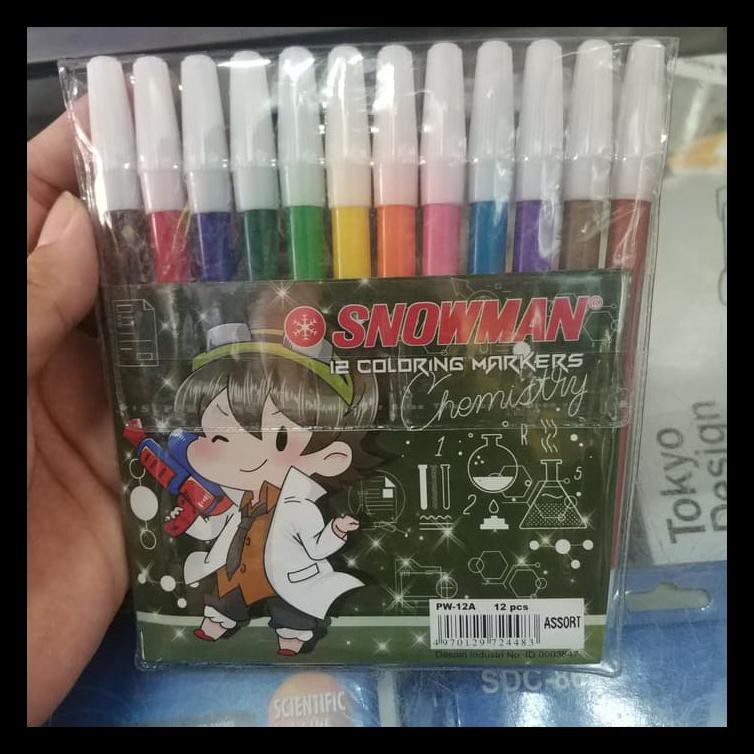 

Spidol Snowman Kecil 12 Warna Bermutu