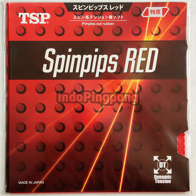 TSP Spinpips Red 2.1 - Short Pips Karet Bintik Serang Pendek