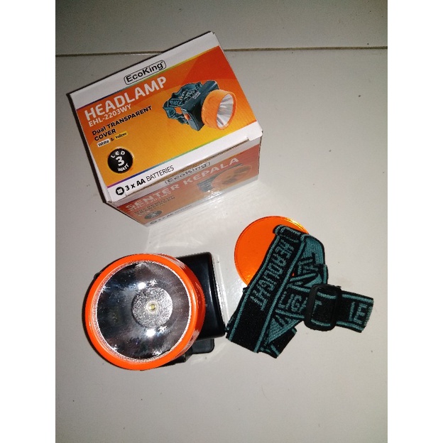 Beliajadulu88 Senter Kepala Cas 50W LED Murah EHL 2288WY dan 2200WY  Eco King