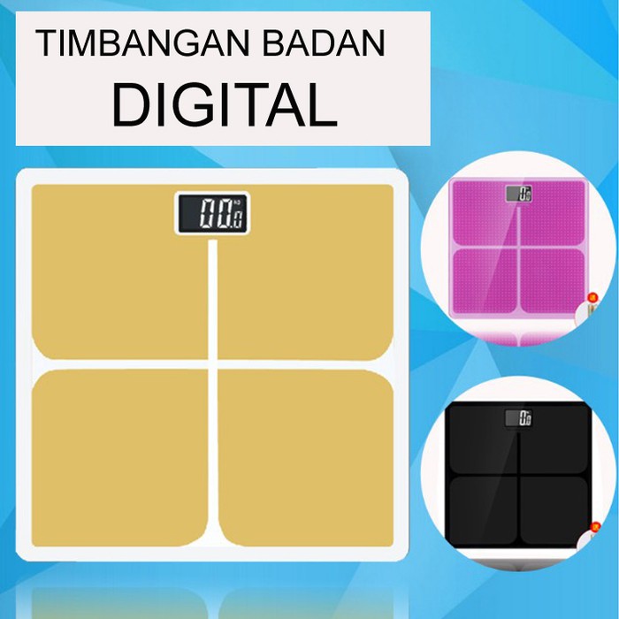

Timbangan Badan Digital DESAIN KOTAK POLOS Max 180Kg - Merah Muda