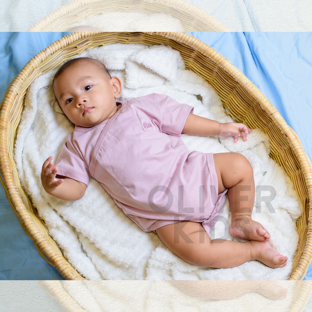 Ramadhan Sale - Oliver Kids Baju Kimono Bayi Pakaian Bayi Kimono Bayi Short Baby Kimono Jumper Bayi Kimono Pendek Bayi Bodysuit Kimono Bayi