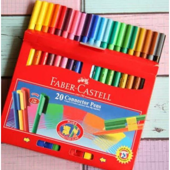 

[MURAH] Faber Castell Connector Pen 20 Warna