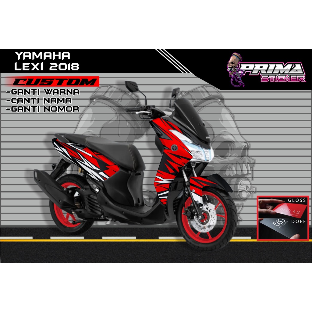 Sticker Decal Yamaha Lexi FULL BODY,  sticker lexi