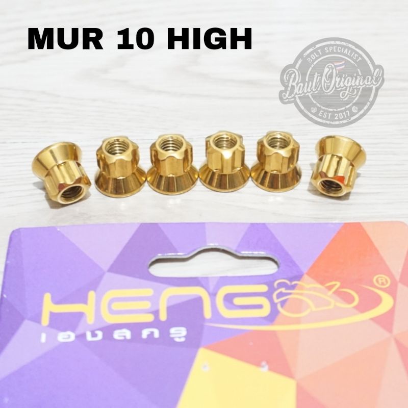 mur probolt gold high head gear belimbing m6 drat 10 new model stainless original heng thailand