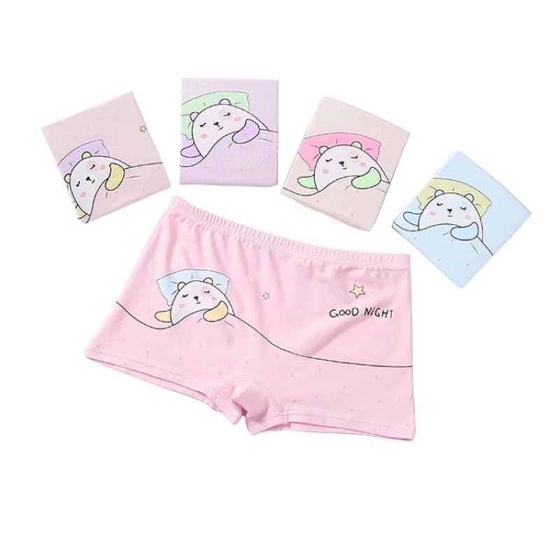 Celana Dalam CD Boxer Anak Perempuan Cewek Remaja SD SMP 10-16 Th Kualitas Import Bokser Anak Cewek