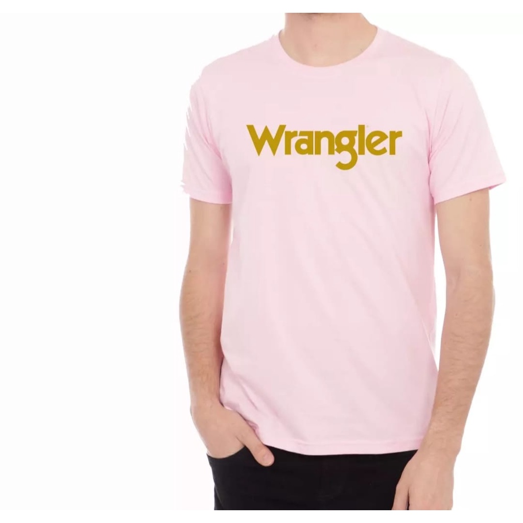 Kaos Distro Wrangler Keren Terbaru  Quality Logo Gold Pakaian Distro Pria Wanita Murah Banget Best Q