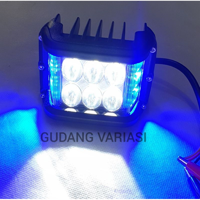 Lampu tembak Sorot CWL Cree work light 6 mata led Plus senja Besi