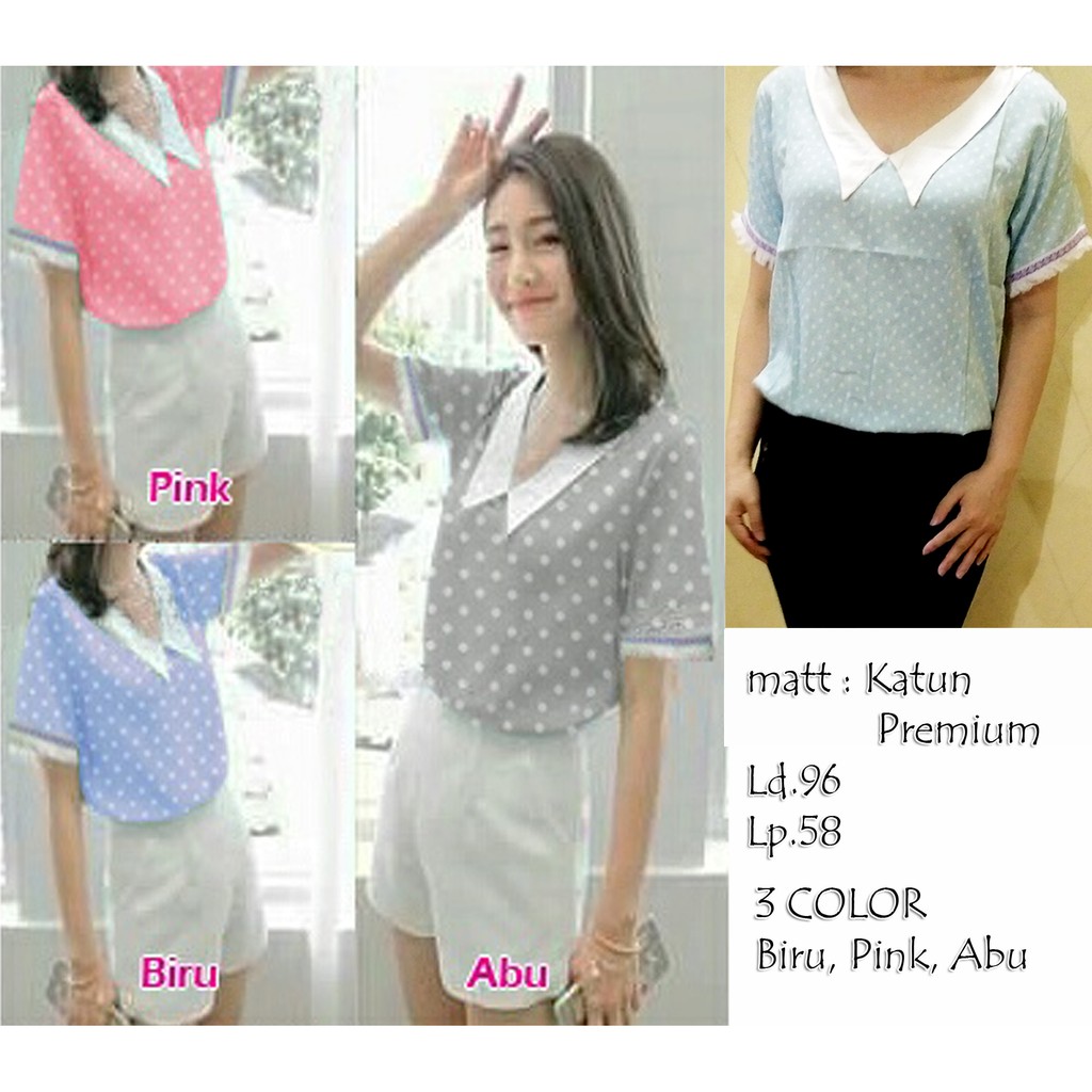 KEMEJA  POLKADOT KODE 36008 RC NEW