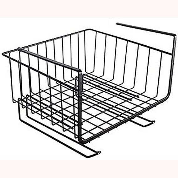 GS8B kitlove rak gantung cabinet door organizer storage basket rack - ifb41 - black Or-i