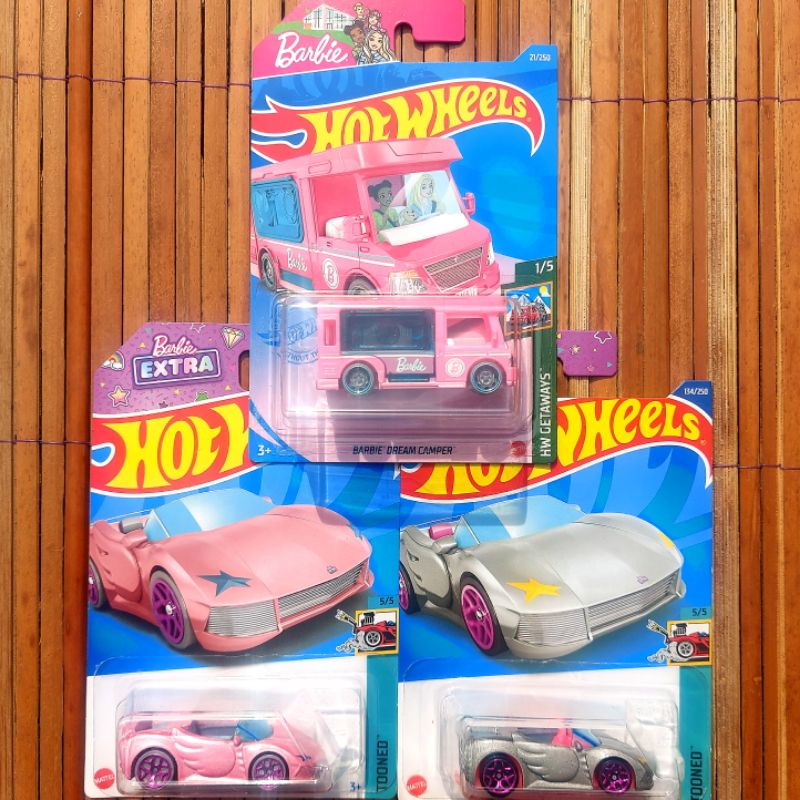 Jual HOTWHEELS BARBIE EXTRA 2022 SILVER PINK BARBIE DREAM CAMPER 2021