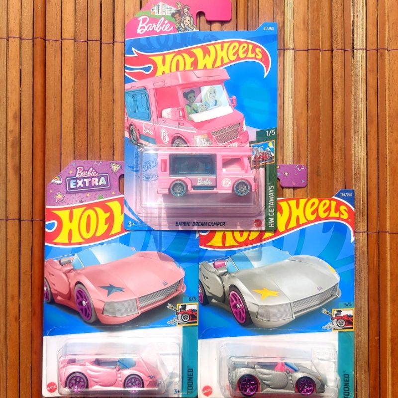 Jual Hotwheels Barbie Extra 2022 Silver Pink Barbie Dream Camper 2021