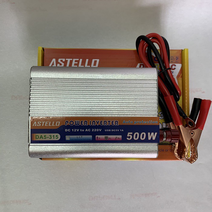 Power Inverter Inveter Astello 500W Watt DC 12V to AC 220V