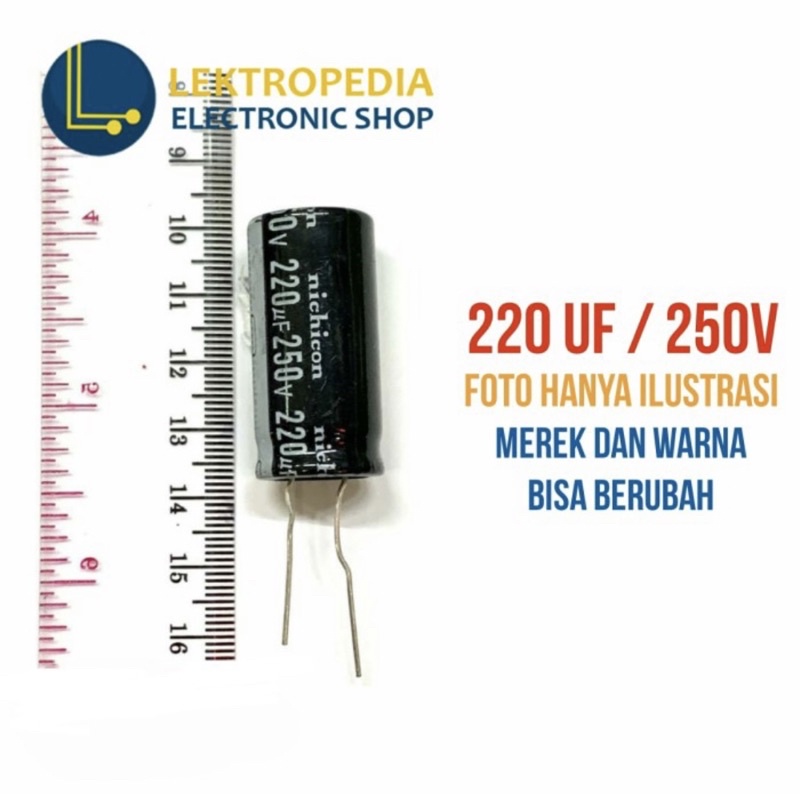 Elco 220uf 250v Kapasitor 220 uf mikro 250 v volt Elko 250volt