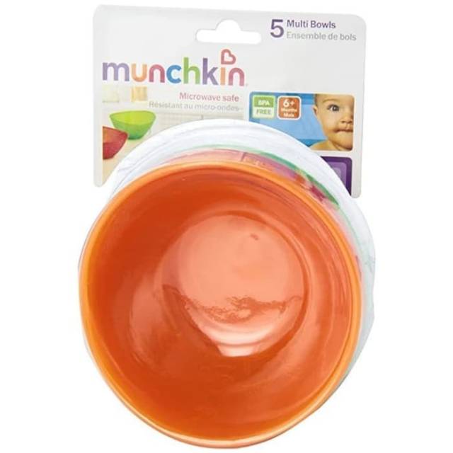 MUNCHKIN Multi  Bowls 5Pk  Mangkok Bayi BPA Free