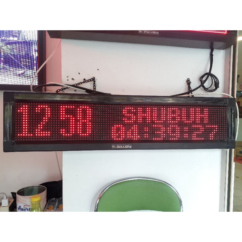 

JADWAL SHOLAT RUNNING TEXT MERAH UKURAN 25CM × 105cm
