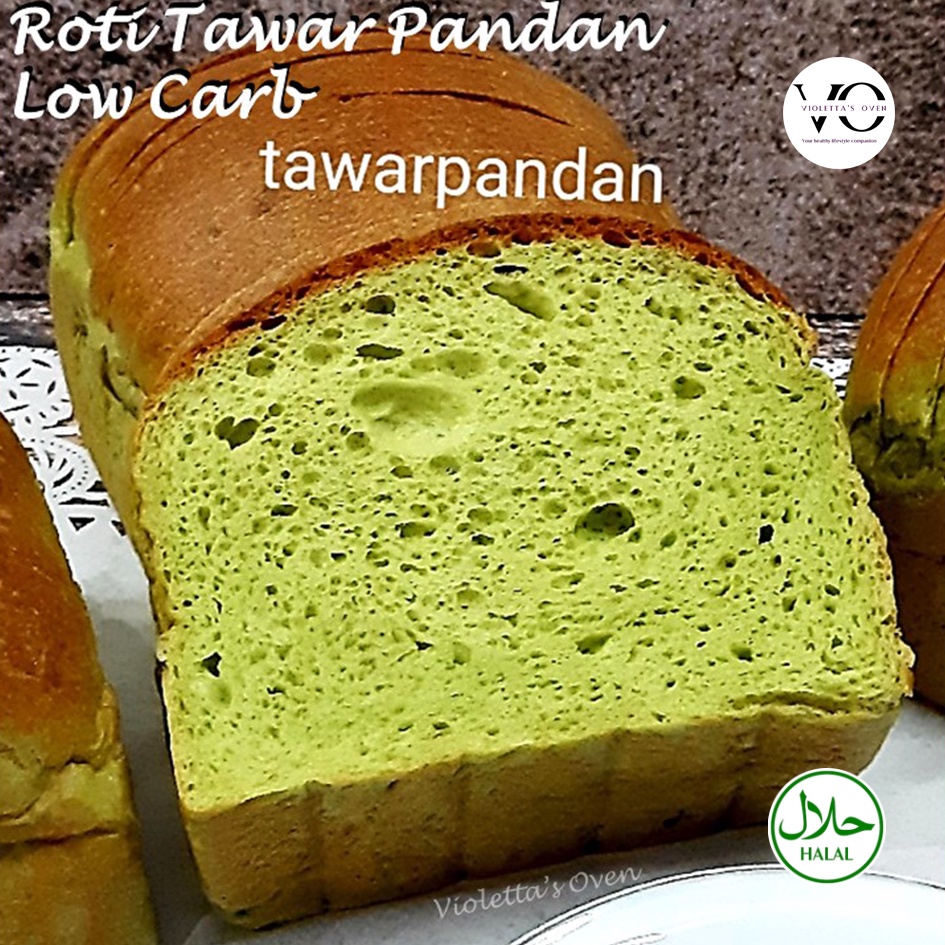 

ROTI TAWAR PANDAN LOW CARB