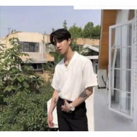 Kemeja Oversize Earth Tone / Kmeja Pria Santai Polos Lengan Pendek