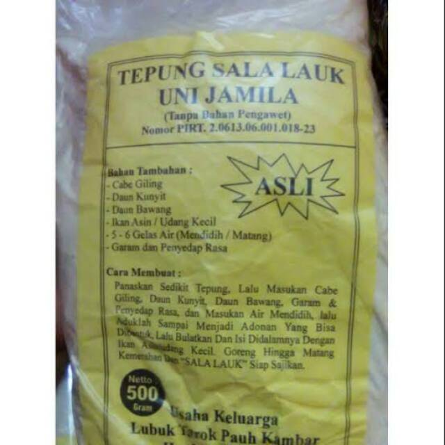 

Tepung Sala asli Pariaman