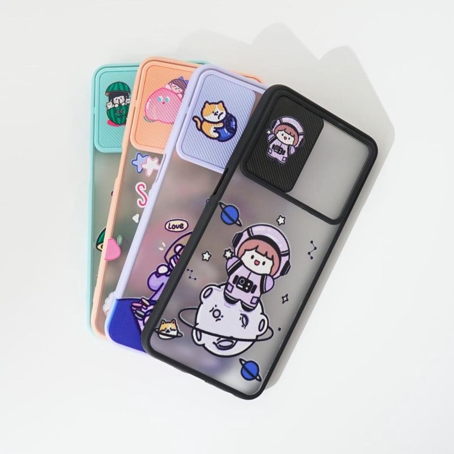 Serbuuuu.. (KGT 01) Softcase Slide Tali Protek Kamera Vivo Y15s - y91 - y93 - y71 - y12 - y11 - y17 