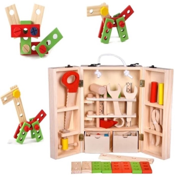 

Anak SIMULATION Set Mainan kayu/TOOLBOX Pertukangan dari Limited Dijual SERVICE