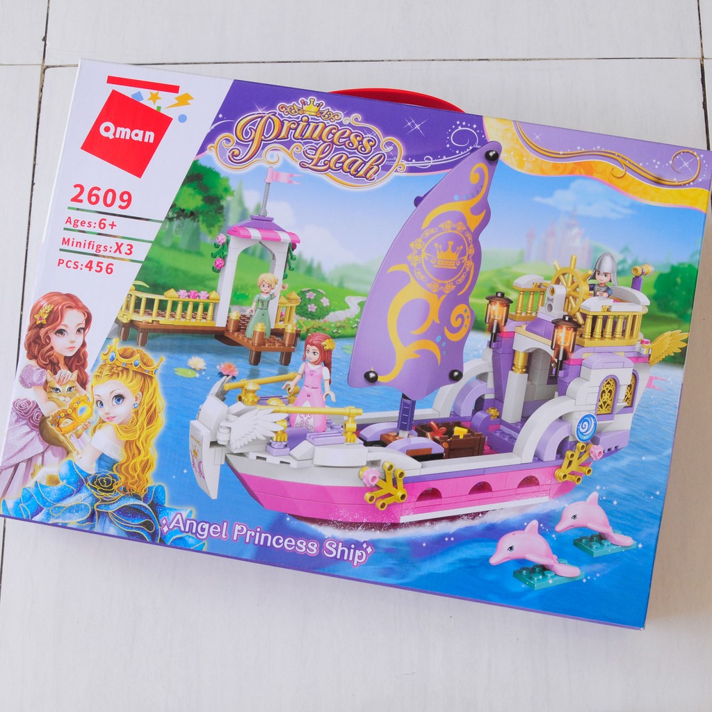 Mainan Lego Brick Qman 2609 Angel Princess Ship Princess Leah HM0363