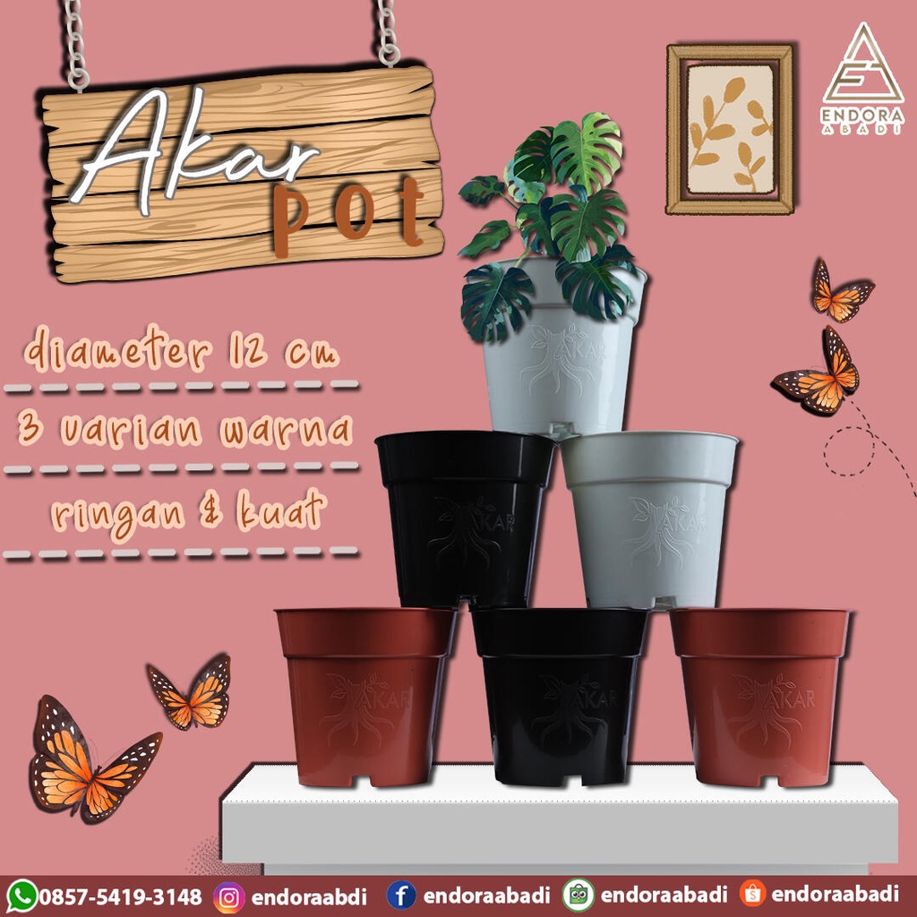 AKAR Pot Tanaman Hias/Gantung/Outdoor