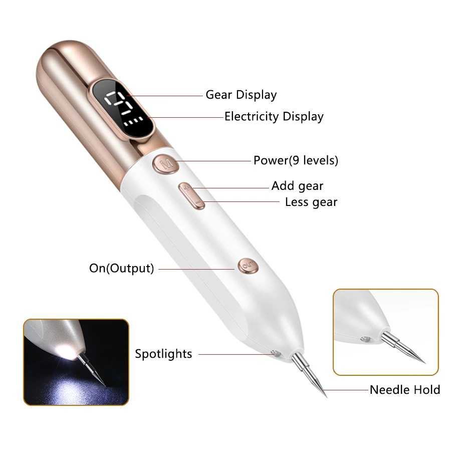 Pen Laser Plasma Penghilang Jerawat Dark Spot Wajah KENAIYA - 7CHR08GD