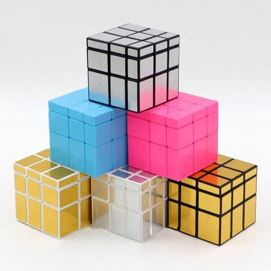 Rubik Mirror 3x3 Shengshou - Rubik Mirror Gold Silver Pink Biru