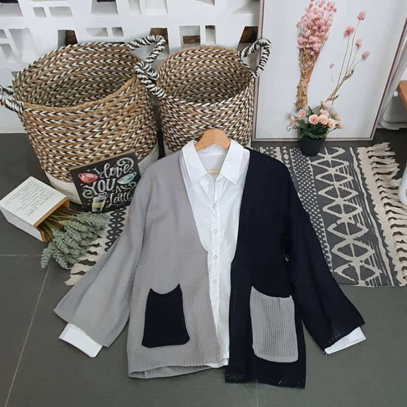 LAVELLA CARDI RAJUT // OUTER RAJUT TWO TONE