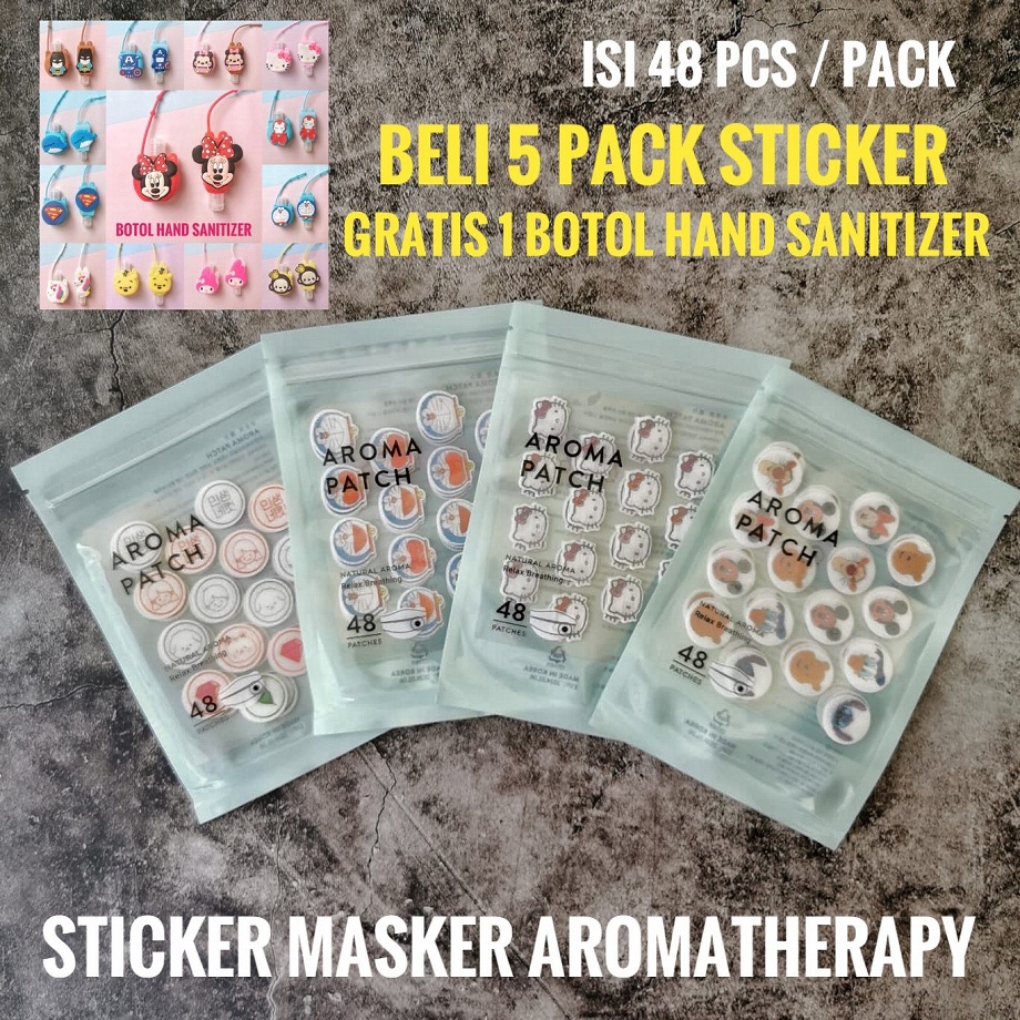 Jual Stiker Masker Aromaterapi Patch Isi 48pcs Stiker Pack Pengharum