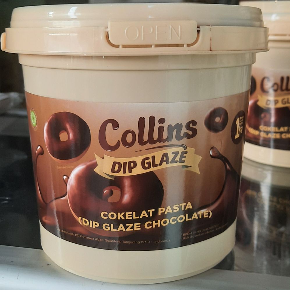 

Collins Dip Glaze Cokelat Pasta 1kg Dip Glaze Chocolate