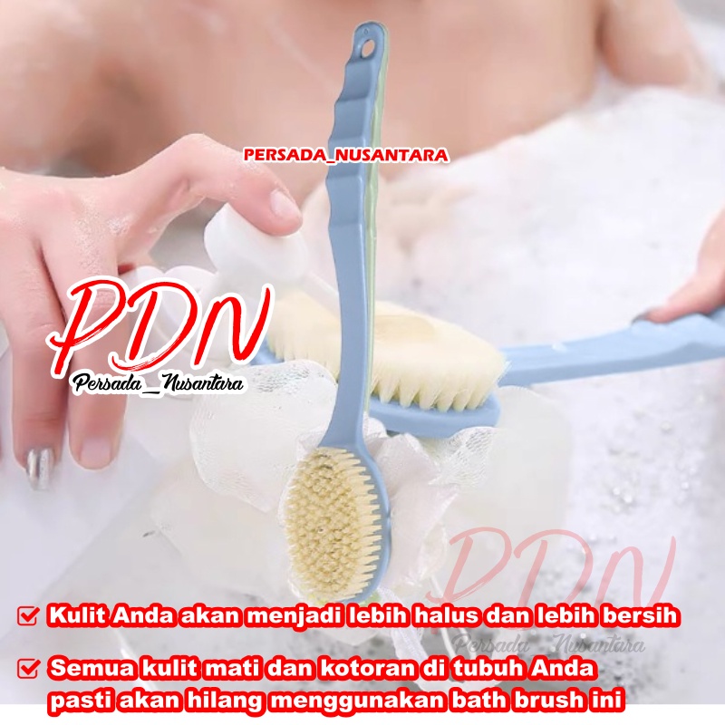 SPONS MANDI SHOWER PUFF BRUSH SIKAT MANDI PUNGGUNG PEMBERSIH DAKI ALAT BANTU BUSA SIKAT PENGGOSOK BODY SCRUB DAKI PUNGGUNG BADAN GAGANG PANJANG PN68