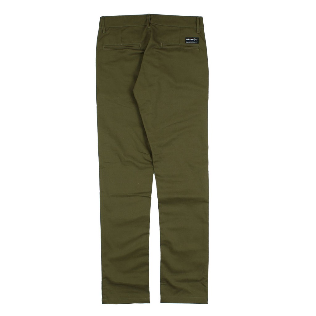 Whoopculture &quot;Muntjac&quot; Green Classic Chino