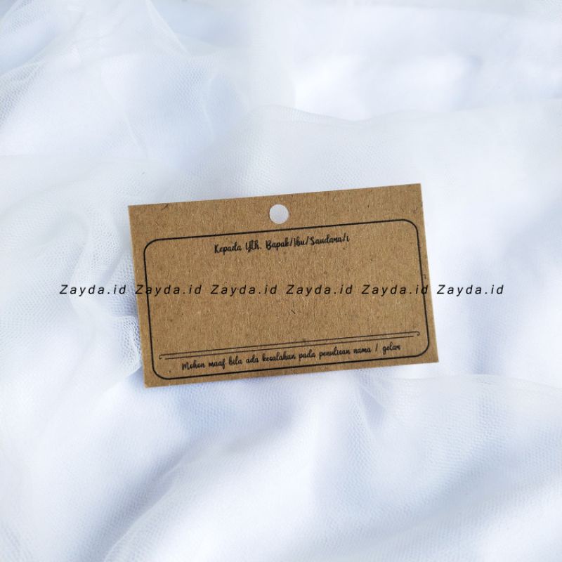 

Hangtag Label Nama Rustic