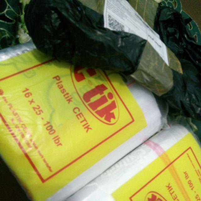 (16x25 Cm) Plastik Klip Jilbab Desain Bebas