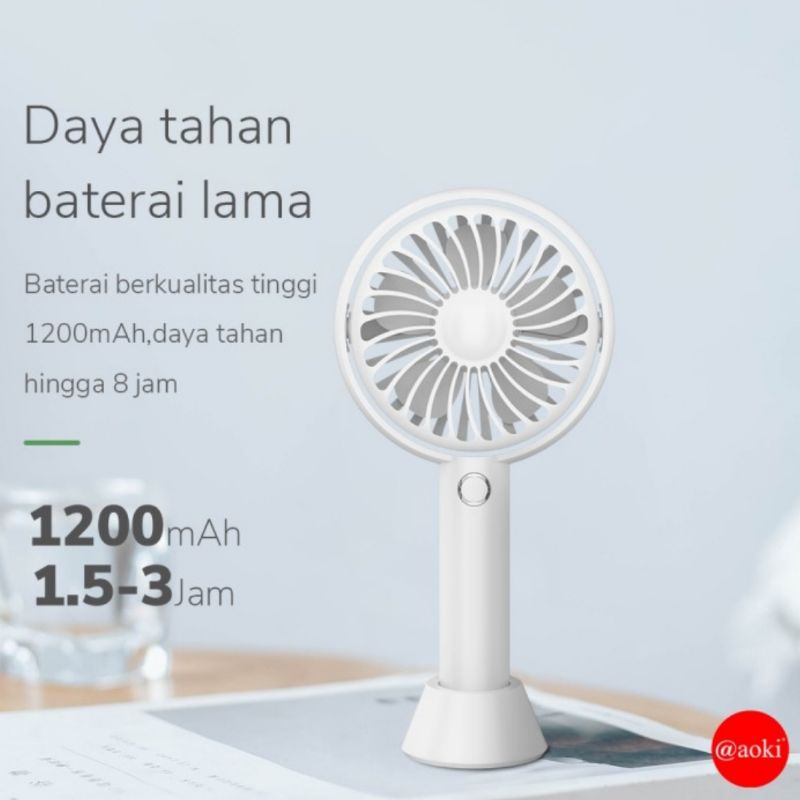 Aoki Mini Fan Portable USB Charge / Kipas Angin Genggam AF-803Y