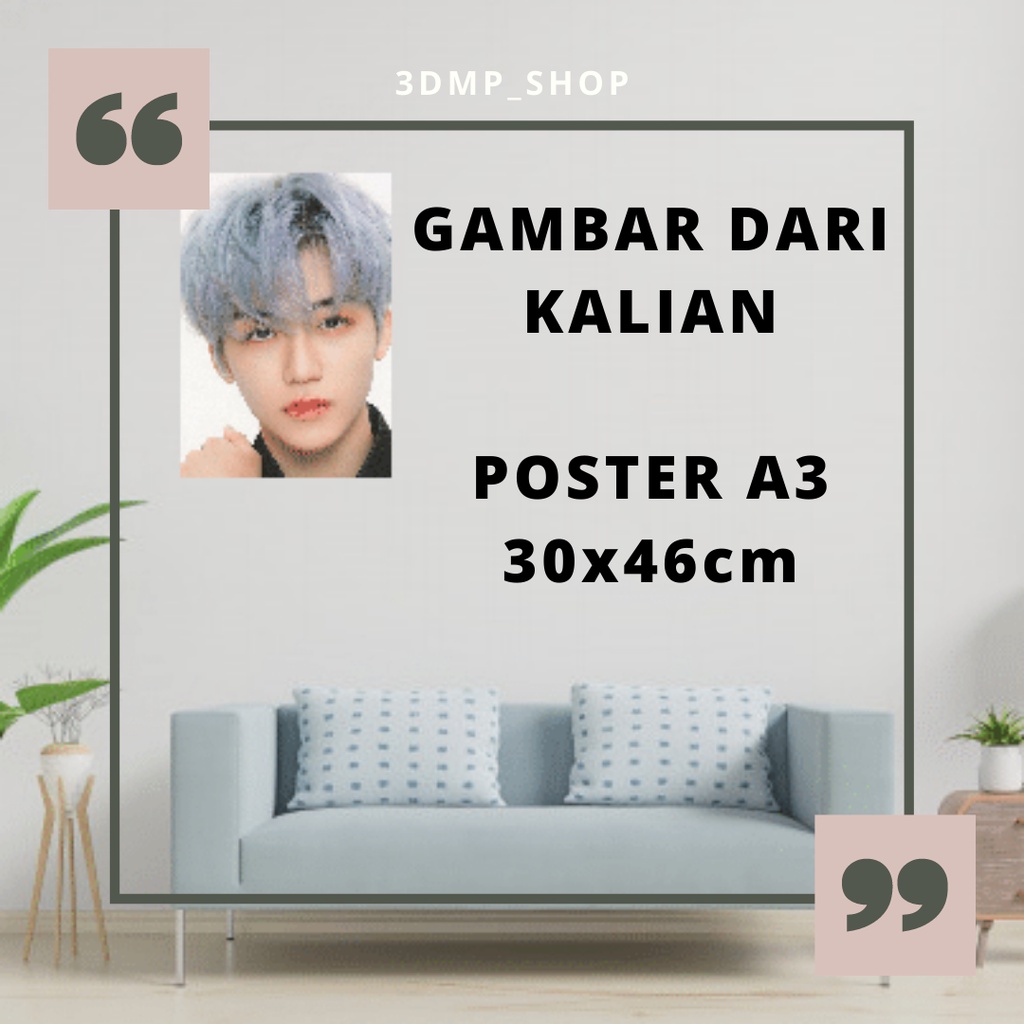 Poster Custom request A3+ Kpop Exo BTS NCT Treasure wayv twice stray kids enhypen seventeen astro