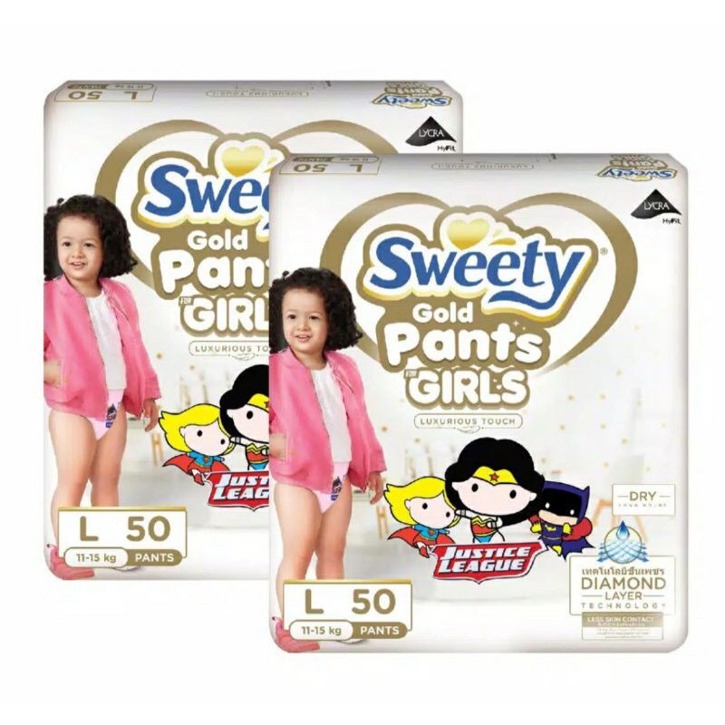 Sweety Gold Pants Girls - L 50 / L50