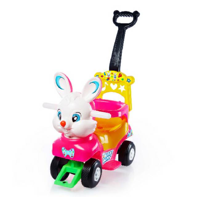 BB 588 Mainan Anak Mobil Duduk Dorong Kepala Karakter Kelinci Bunny Rabbit Car