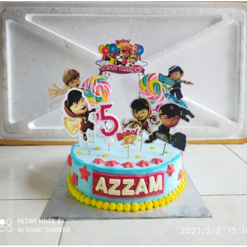 

HARGA PROMO !!! ICE CREAM TART, Karakter Boboiboy, 20 cm, Tart Dalamnya 100% Ice Cream Tanpa Kue