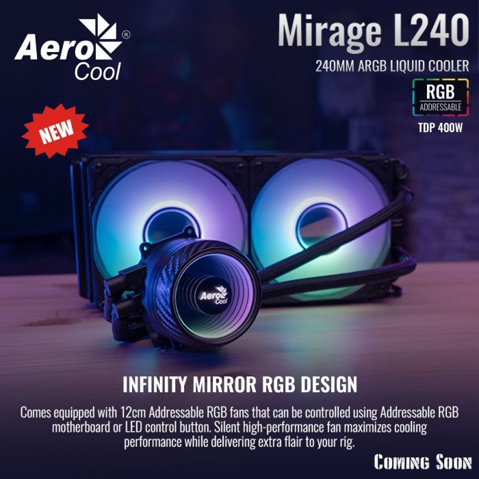 Liquid Cooler Aerocool Mirage L240 240mm ARGB